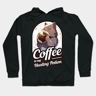 Cute Cat Coffee Design Hoodie